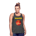 KISS MY STOMA Flowy Tank Top (Adult) - deep heather
