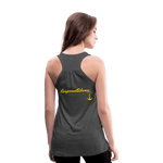 KISS MY STOMA Flowy Tank Top (Adult) - deep heather