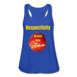 KISS MY STOMA Flowy Tank Top (Adult) - royal blue
