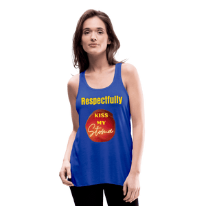 KISS MY STOMA Flowy Tank Top (Adult) - royal blue