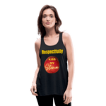 KISS MY STOMA Flowy Tank Top (Adult) - black