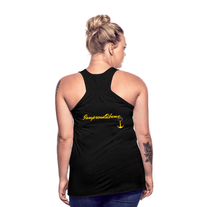 KISS MY STOMA Flowy Tank Top (Adult) - black