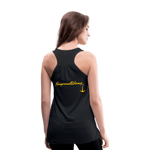 KISS MY STOMA Flowy Tank Top (Adult) - black
