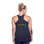 KISS MY STOMA Flowy Tank Top (Adult) - navy