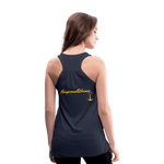 KISS MY STOMA Flowy Tank Top (Adult) - navy