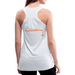 NEVER GIVE UP Flowy Tank Top (Adult) - white