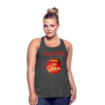 KISS MY STOMA Flowy Tank Top (Adult) - deep heather