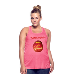 KISS MY STOMA Flowy Tank Top (Adult) - neon pink