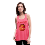 KISS MY STOMA Flowy Tank Top (Adult) - neon pink
