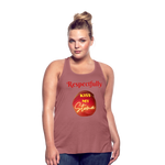 KISS MY STOMA Flowy Tank Top (Adult) - mauve