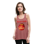 KISS MY STOMA Flowy Tank Top (Adult) - mauve