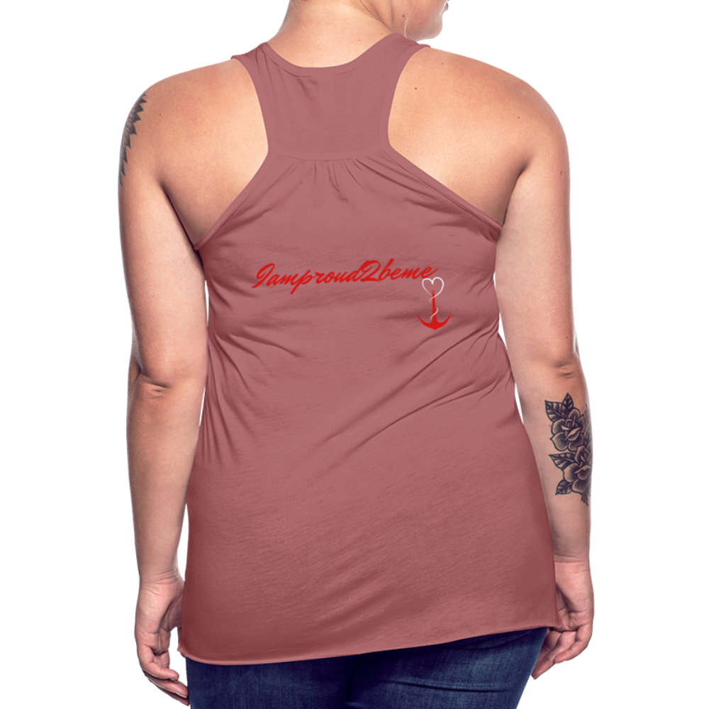 KISS MY STOMA Flowy Tank Top (Adult) - mauve