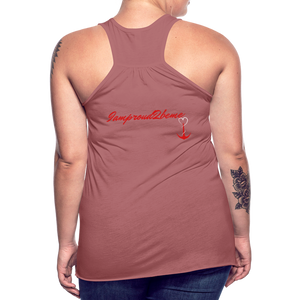 KISS MY STOMA Flowy Tank Top (Adult) - mauve