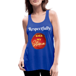 KISS MY STOMA Flowy Tank Top (Adult) - royal blue