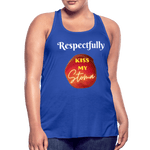 KISS MY STOMA Flowy Tank Top (Adult) - royal blue