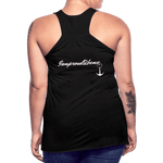 KISS MY STOMA Flowy Tank Top (Adult) - black