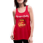 KISS MY STOMA Flowy Tank Top (Adult) - red