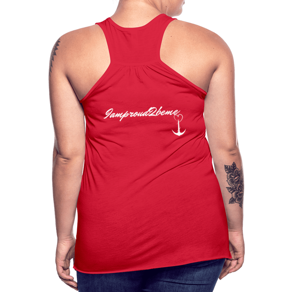 KISS MY STOMA Flowy Tank Top (Adult) - red