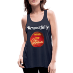 KISS MY STOMA Flowy Tank Top (Adult) - navy