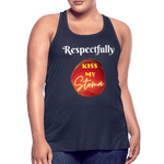 KISS MY STOMA Flowy Tank Top (Adult) - navy