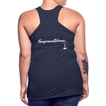 KISS MY STOMA Flowy Tank Top (Adult) - navy