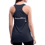 KISS MY STOMA Flowy Tank Top (Adult) - navy