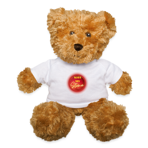 KISS MY STOMA Teddy Bear - white