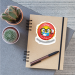 STOMIE THE BOOKWORM Sticker - white matte