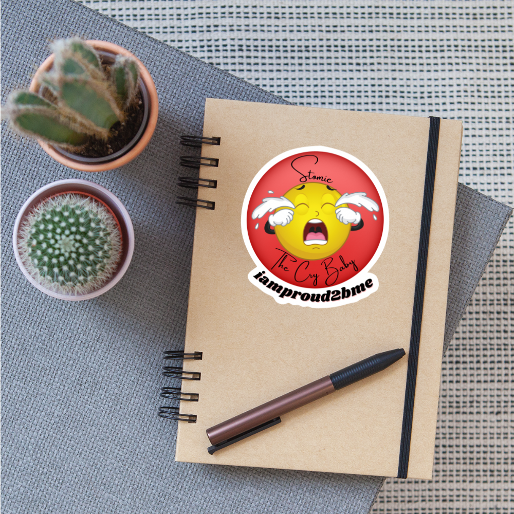 STOMIE THE CRY BABY Sticker - white matte