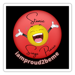 STOMIE SINGS PRAISES Sticker - white matte