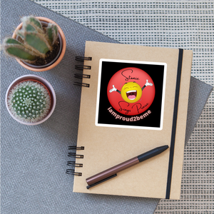 STOMIE SINGS PRAISES Sticker - white matte
