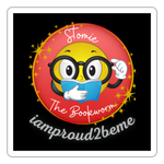 STOMIE THE BOOKWORM Sticker - white matte