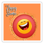 HAPPY STOMIE Sticker - white matte