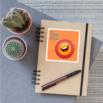 HAPPY STOMIE Sticker - white matte