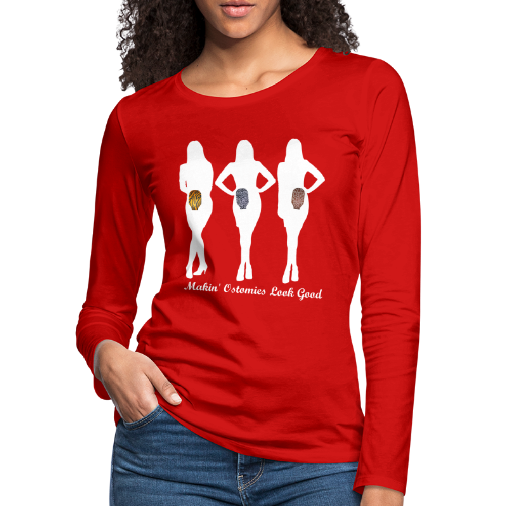 OSTOMY TRIO WOMEN Long Sleeve (gals) - red