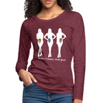 OSTOMY TRIO WOMEN Long Sleeve (gals) - heather burgundy