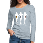 OSTOMY TRIO WOMEN Long Sleeve (gals) - heather ice blue