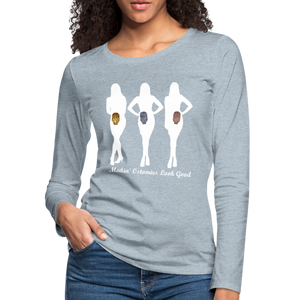 OSTOMY TRIO WOMEN Long Sleeve (gals) - heather ice blue