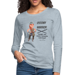 OSTOMY WARRIOR Premium Long Sleeve T-Shirt (gals) - heather ice blue