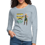 OSTOMY WARRIOR Premium Long Sleeve T-Shirt (gals) - heather ice blue