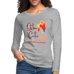 OSTOMY CUTIE Premium Long Sleeve T-Shirt (gals) - heather gray