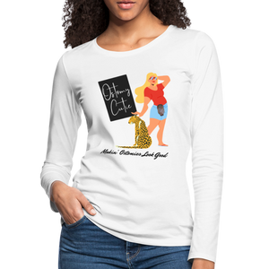 OSTOMY CUTIE Premium Long Sleeve T-Shirt (gals) - white