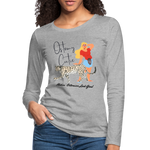 OSTOMY CUTIE Premium Long Sleeve T-Shirt (gals) - heather gray